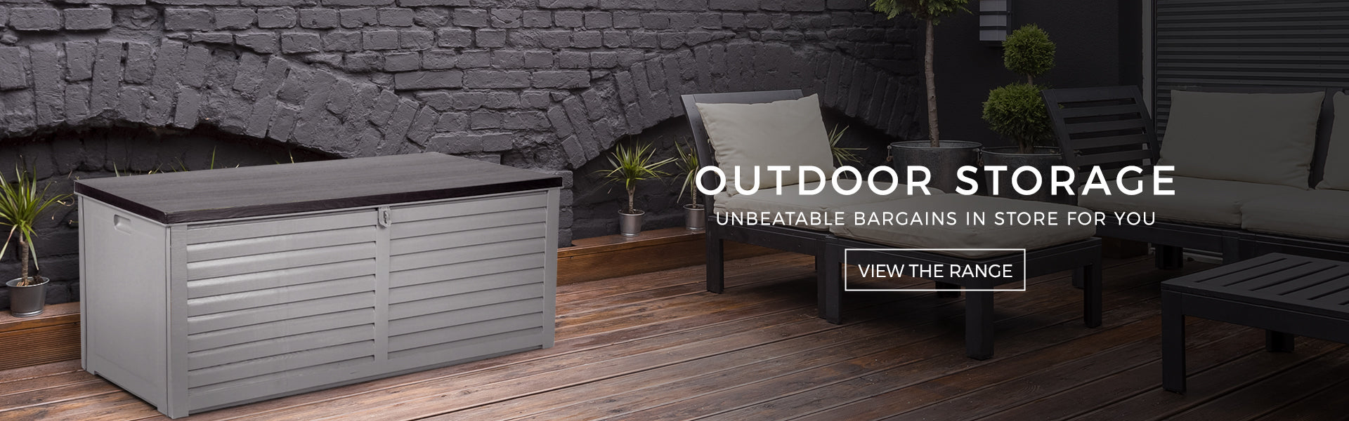 Outdoor storage ideas, storage boxes, lockable outdoor storage