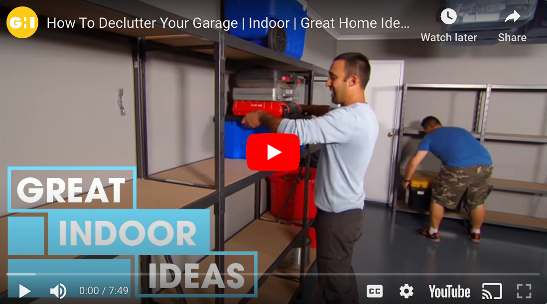 Load video: Storagenook, garage storage, rack shelving
