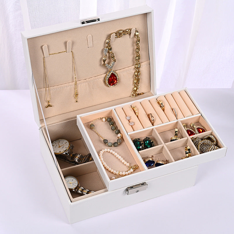 Luxury Jewelry Organizer Box - (White)23*17*8.8cm