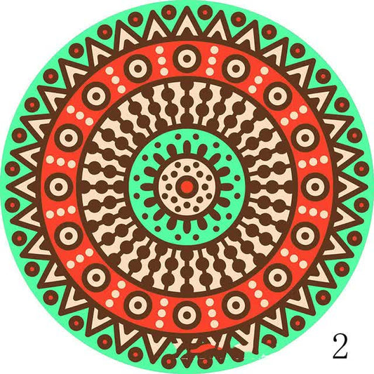 Ceramic Drink Coasters Set of 6 Mandala