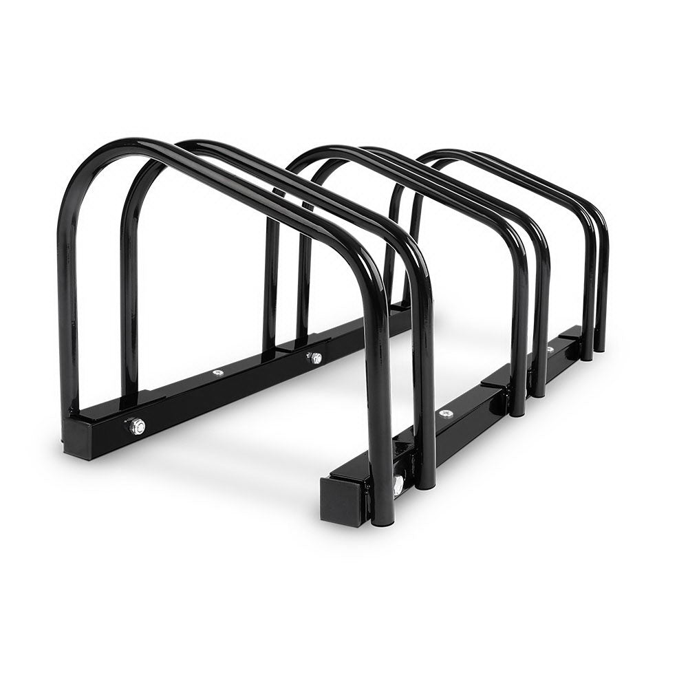 Weisshorn 3 Bike Stand Floor Bicycle Storage Black storage nook, garage storage rack