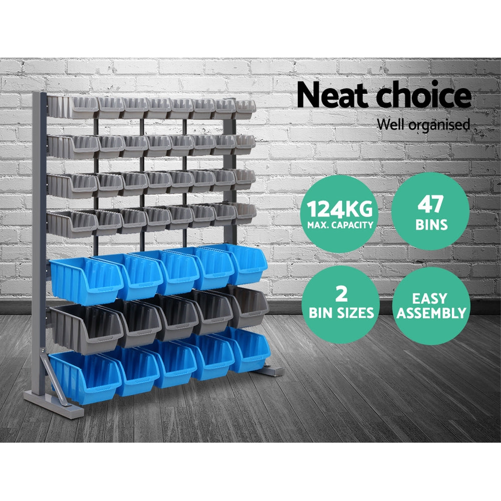 Storage Shelving Rack - 47 Bin