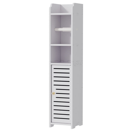 Bathroom Storage Toilet Roll Holder 3 Tier Floor Cabinet