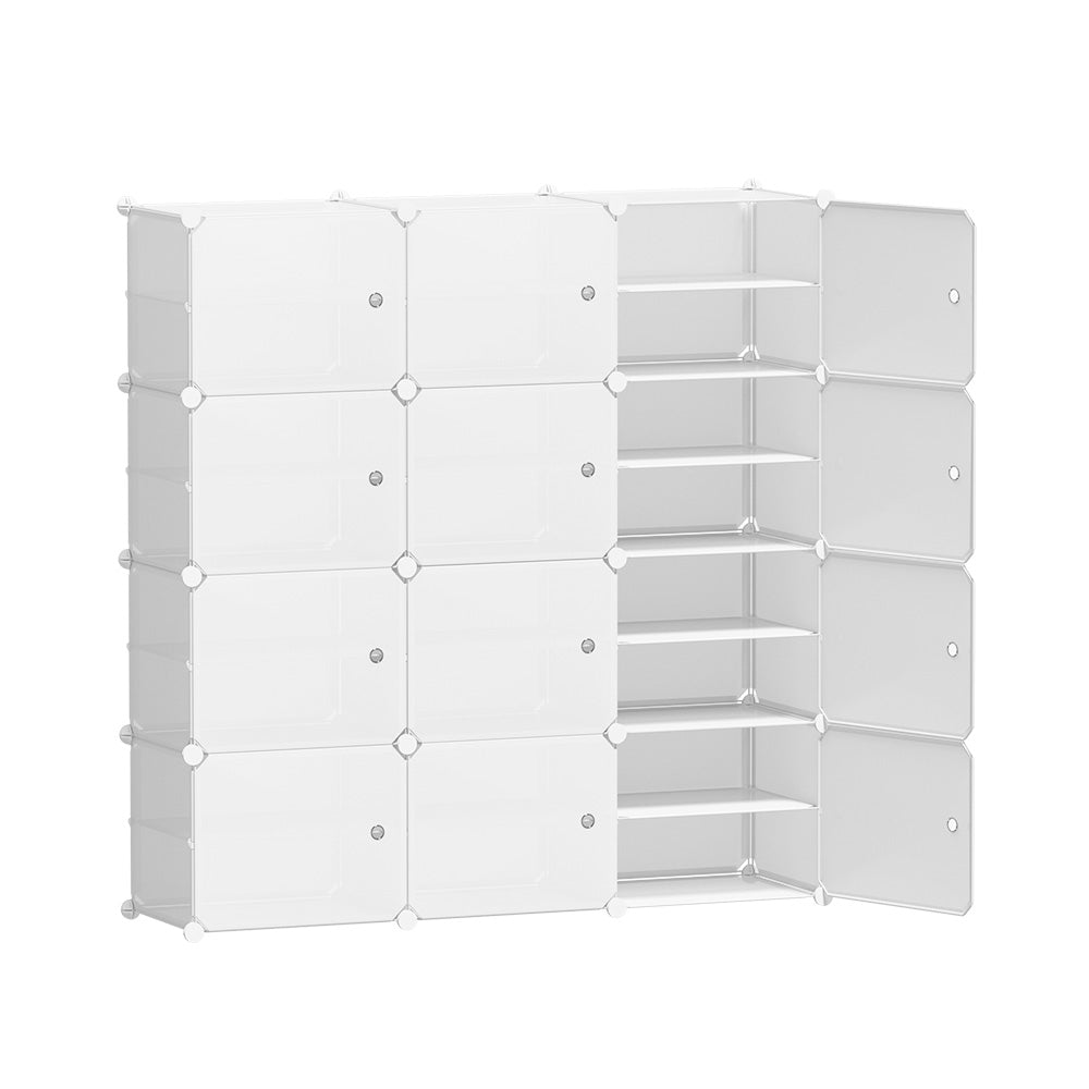 Shoe Cabinet Shoe Storage  12 Door - White