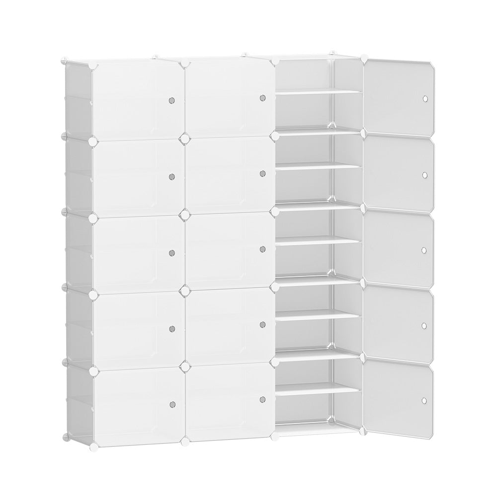 Storage Nook DIY Shoe Box Shoe Cabinet White Storage Cube Portable Organiser Stand