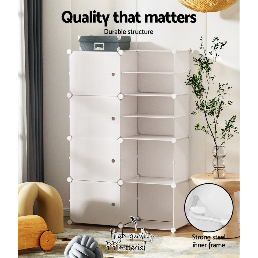 Shoe Cabinet DIY Storage White Portable Organiser Stand storage Nook 