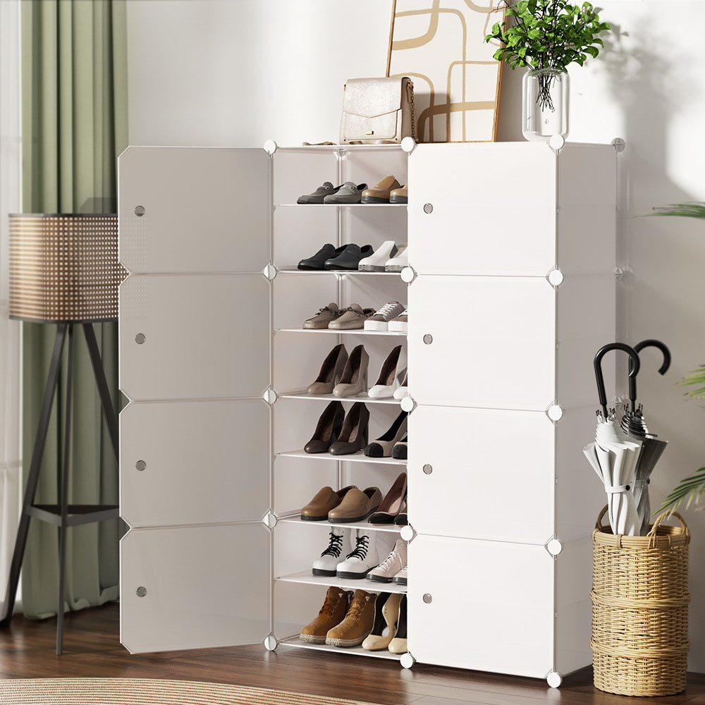 Shoe Cabinet DIY Storage White Portable Organiser Stand storage Nook