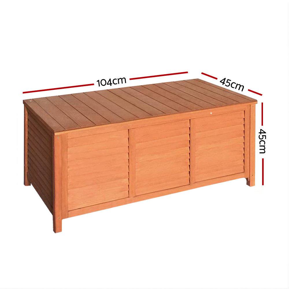 Wooden Garden Storage Bench 210L - Fir Storage Nook