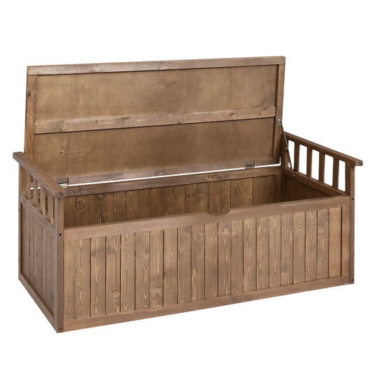 Outdoor Garden Storage Box Secure 200L - Fir Wood - Storage Nook