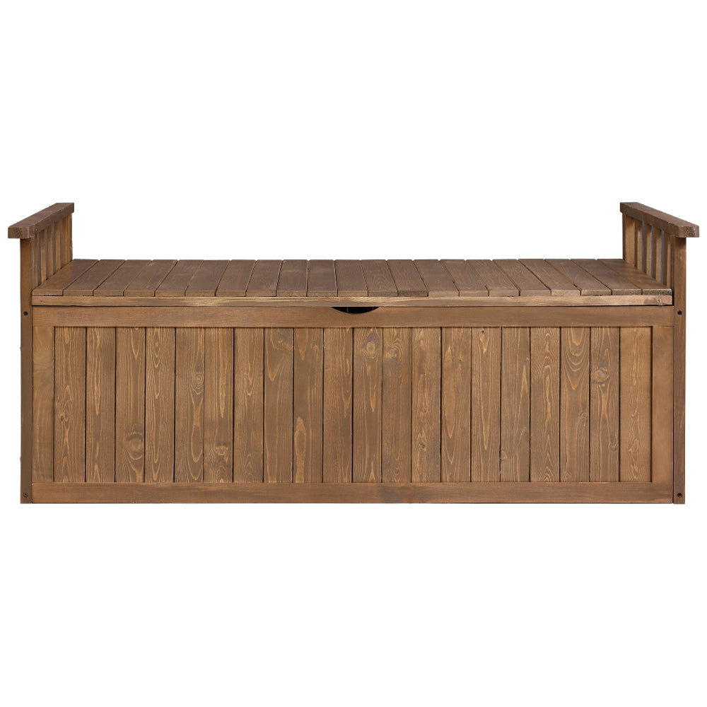 Outdoor Garden Storage Box Secure 200L - Fir Wood - Storage Nook