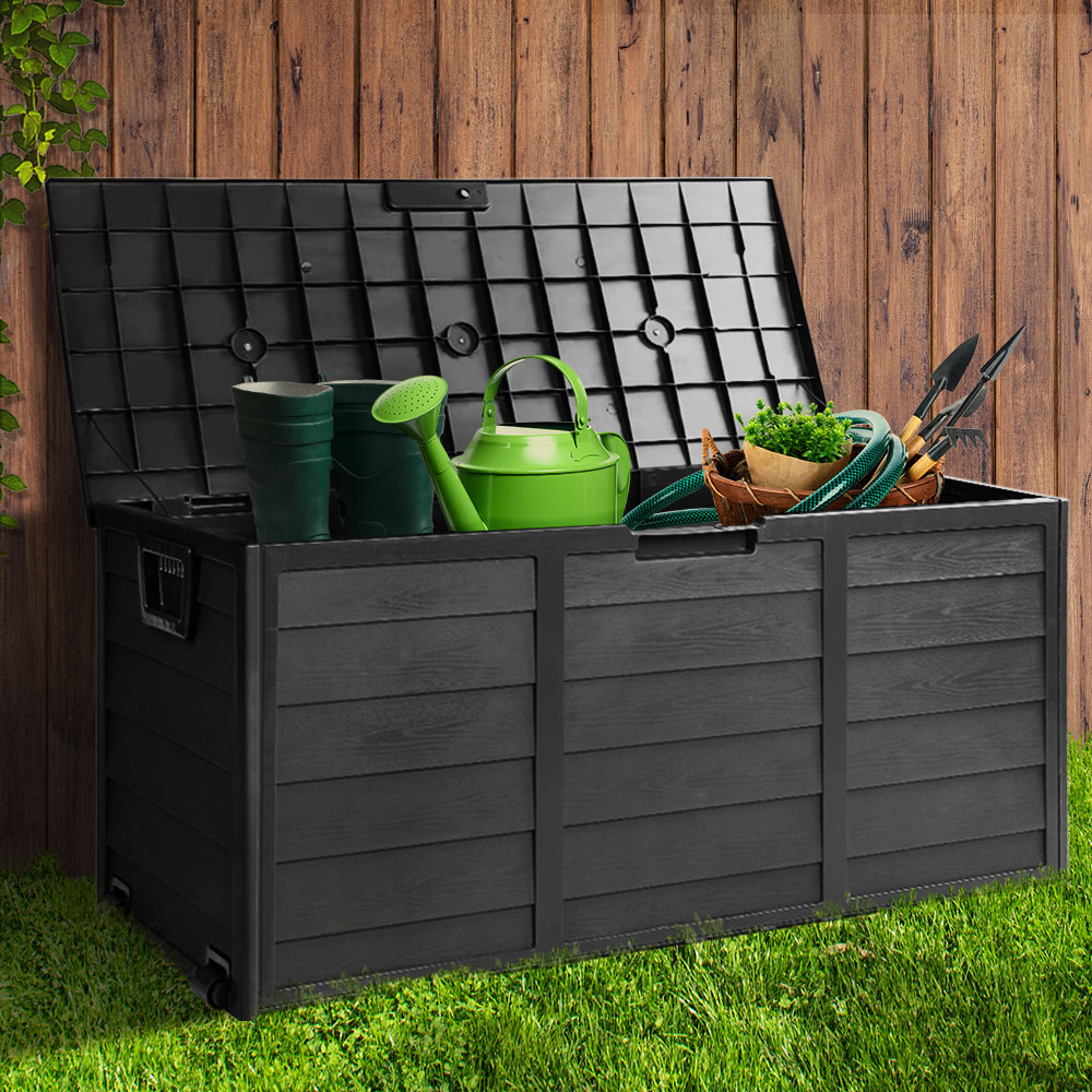 Outdoor Storage 290L Box - All Black Storage Nook