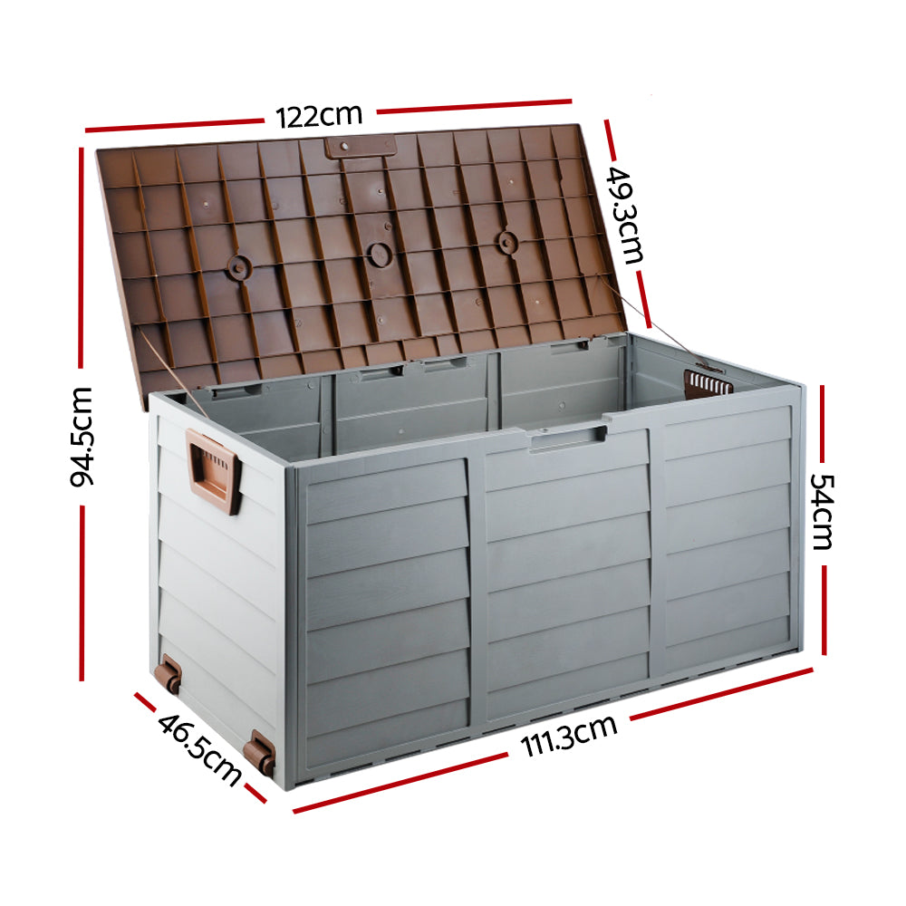 Outdoor Storage 290L Box - Grey Storage Nook