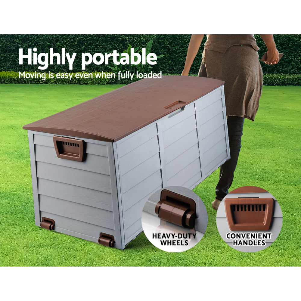 Outdoor Storage 290L Box - Grey Storage Nook