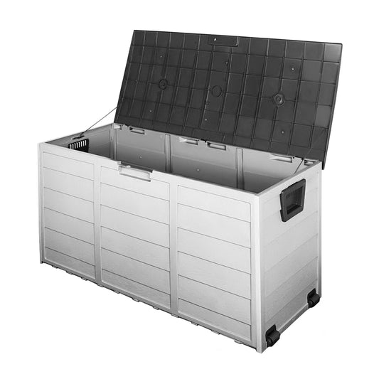 Outdoor Storage Box Secure 290L - Grey/Black storage nook