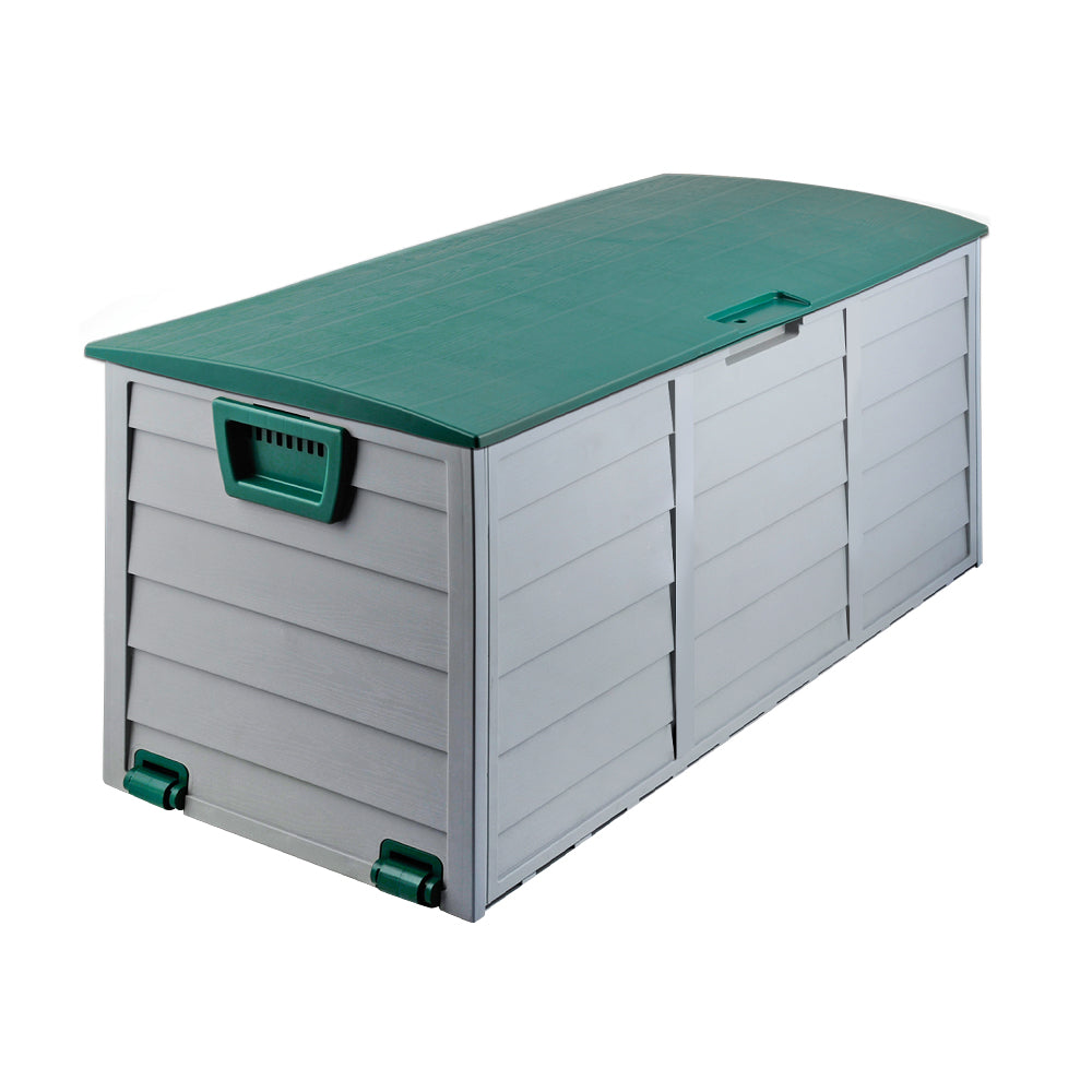 Outdoor Storage Box 290L - Green/Grey Storage Nook