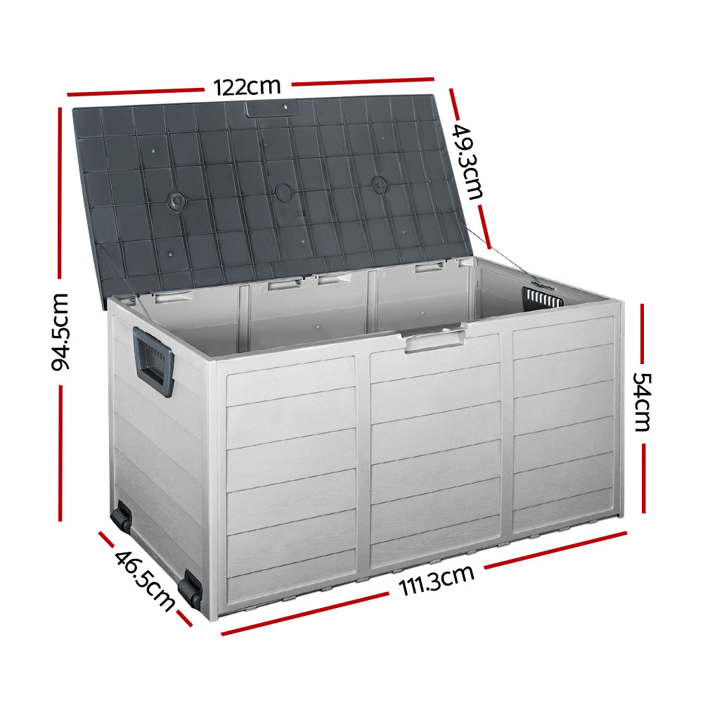 Outdoor Storage Box 290L - Grey Storage Nook