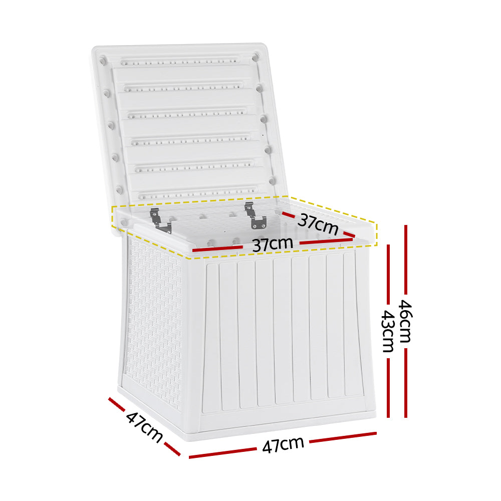 Outdoor Storage Box Secure 56L - White