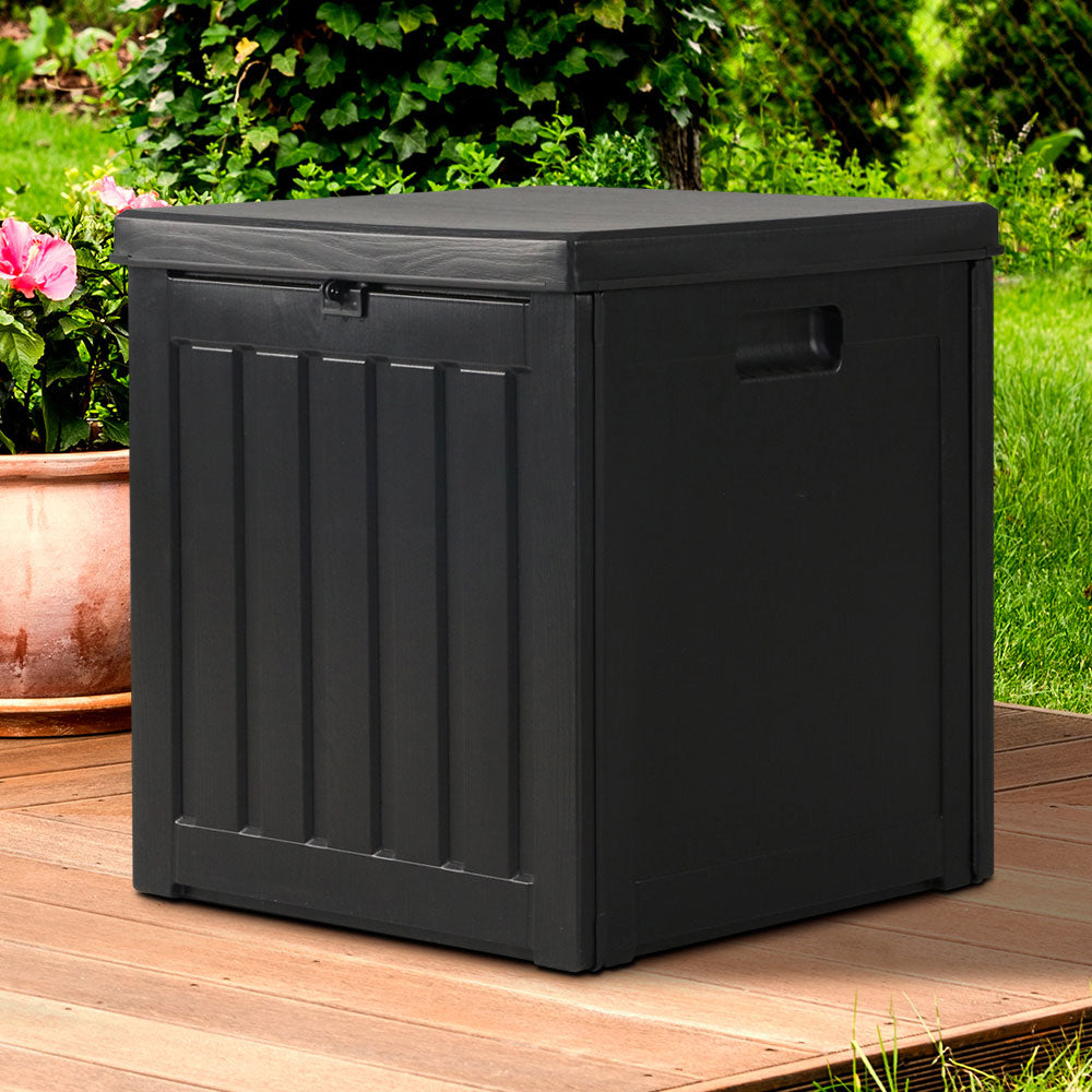 Outdoor Storage Box Waterproof 80L - Black Storage Nook