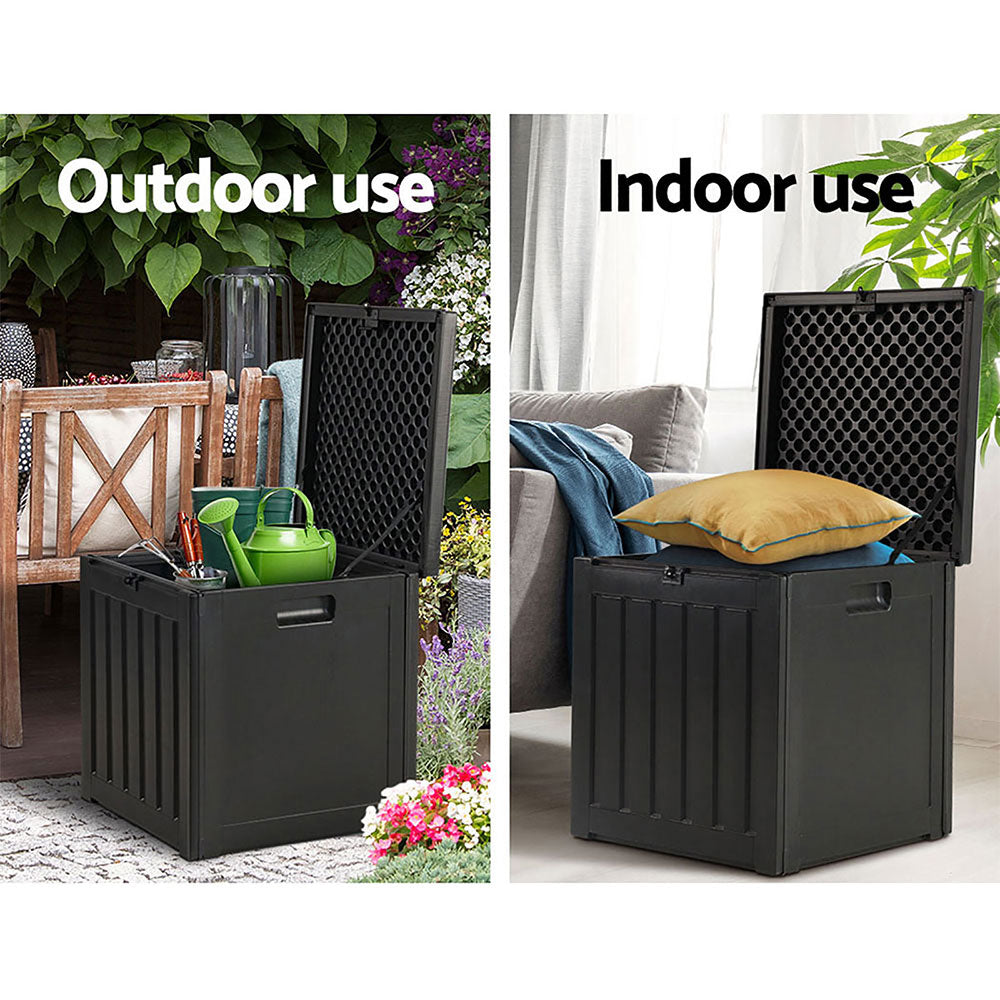 Outdoor Storage Box Waterproof 80L - Black Storage Nook