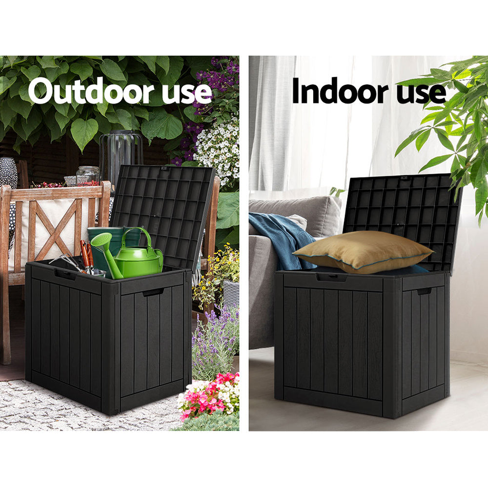 Outdoor Storage Box Secure 118L - Black Storage Nook