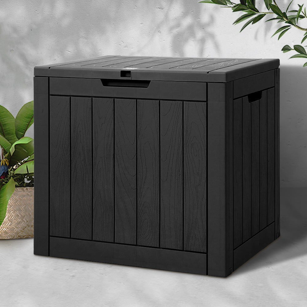 Outdoor Storage Box Secure 118L - Black Storage Nook