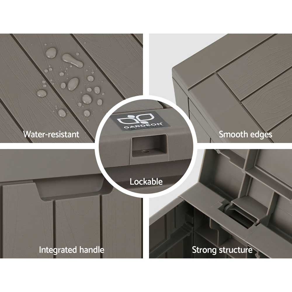 Outdoor Storage Box  Secure 118L - Grey