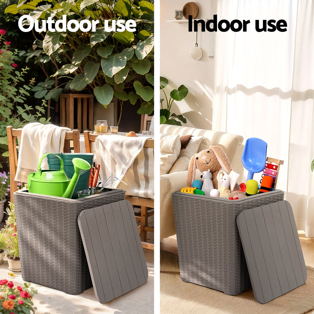 Outdoor Storage Box 43L Container, storage nook