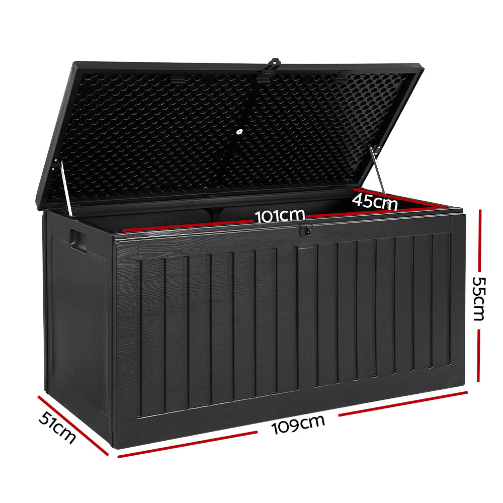 Outdoor Garden Storage Box 270L - Black