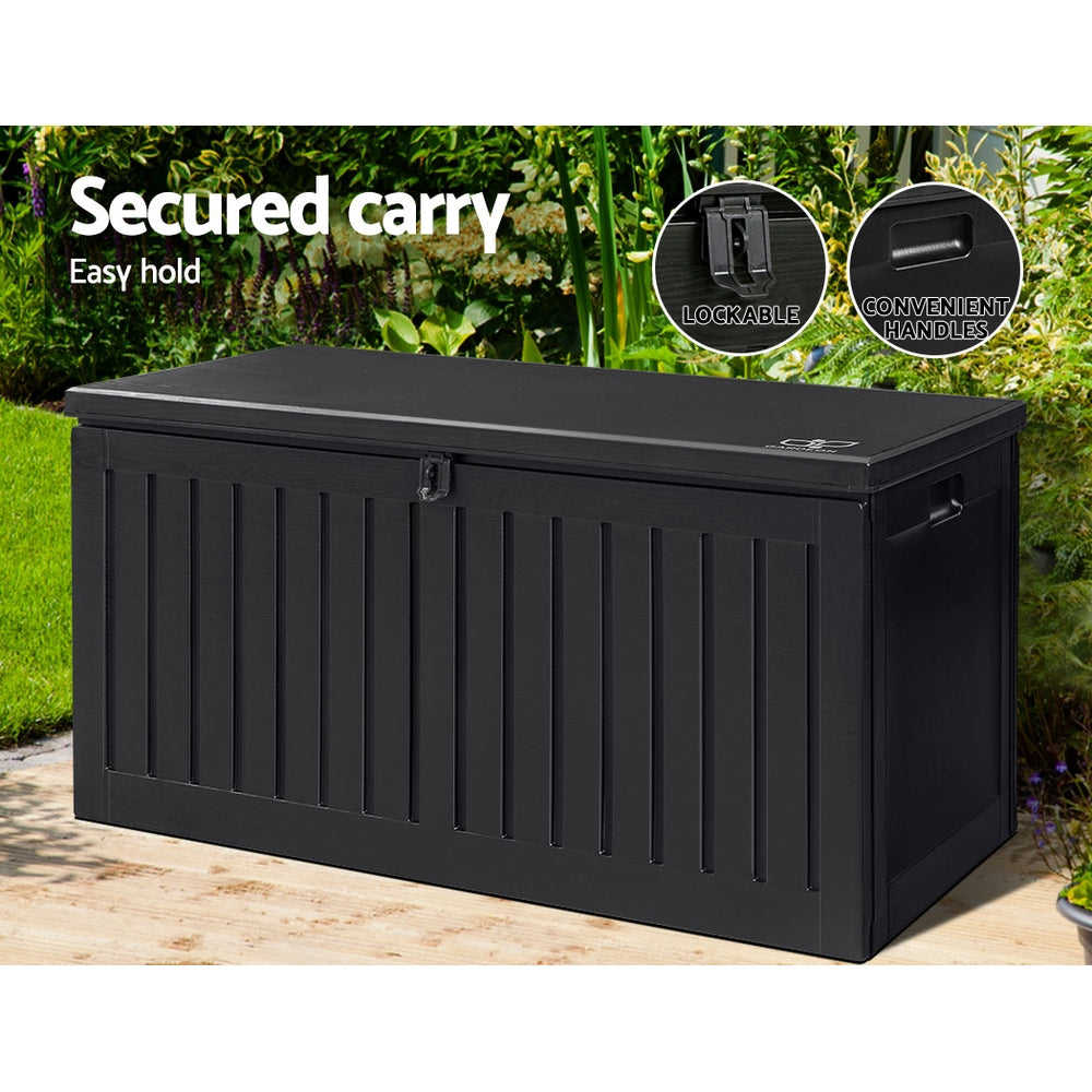 Outdoor Garden Storage Box 270L - Black