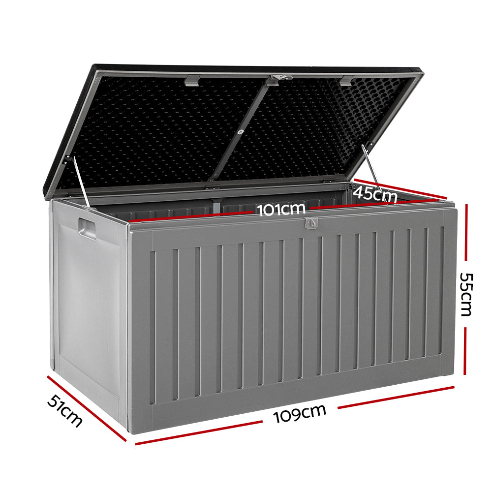 Outdoor Garden Storage Box 270L - Grey