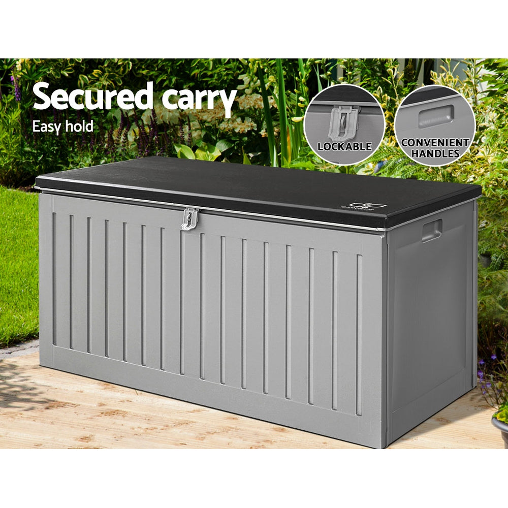 Outdoor Garden Storage Box 270L - Grey