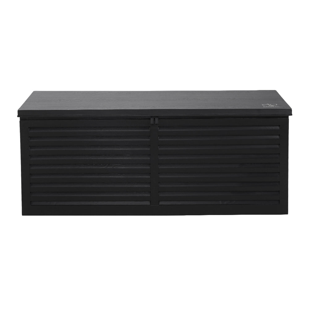 Outdoor Garden Storage Box 390L - Black, Storage Nook