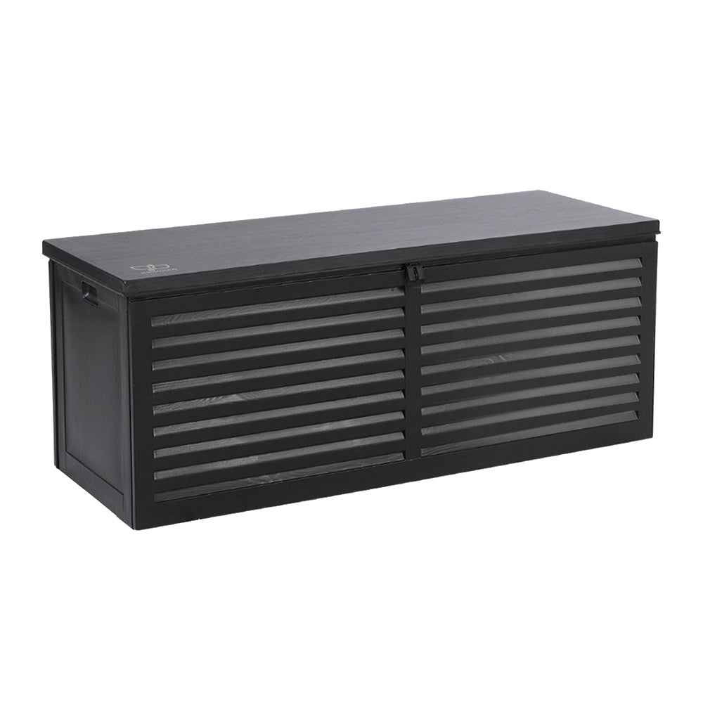 Outdoor Garden Storage Box 390L - Black, Storage Nook