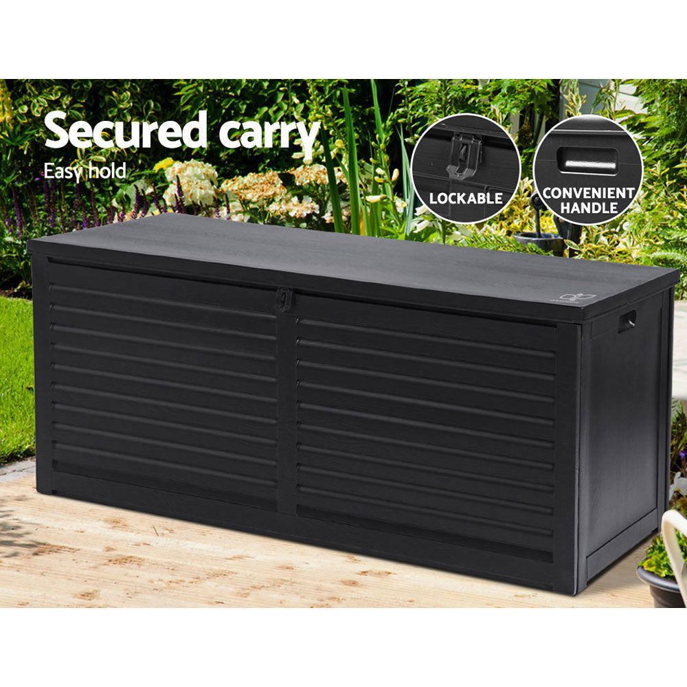 Outdoor Garden Storage Box 490L - Black