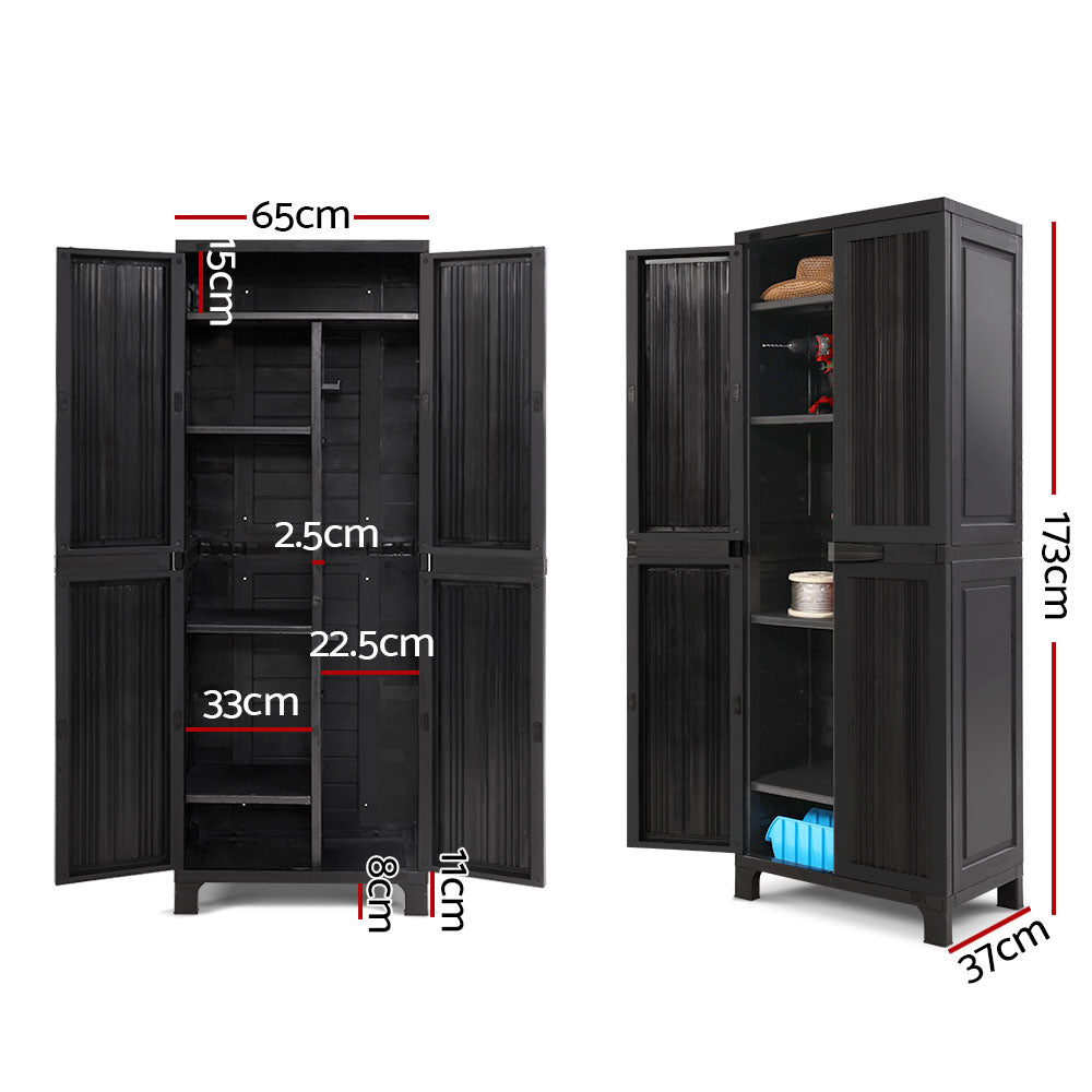 Outdoor Storage Secure Cabinet Cupboard 173cm