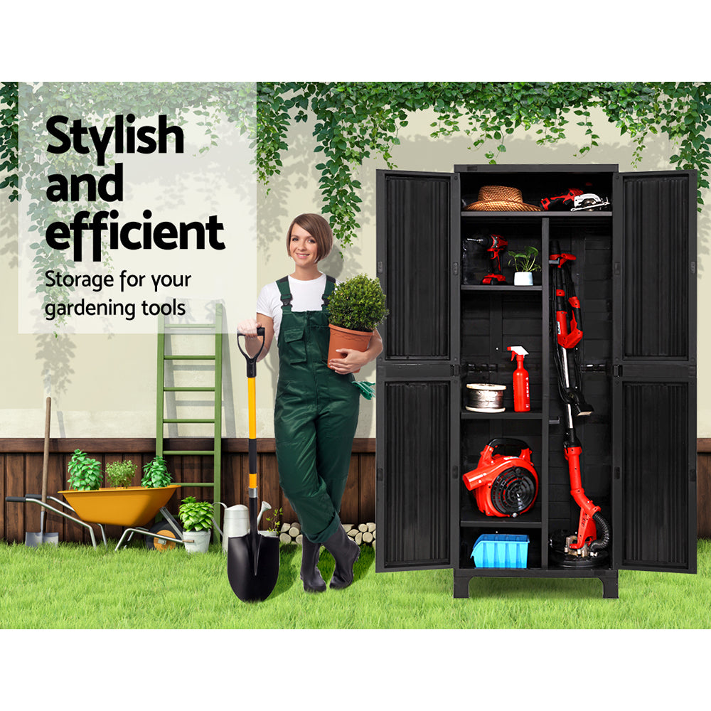 Outdoor Storage Secure Cabinet Cupboard 173cm