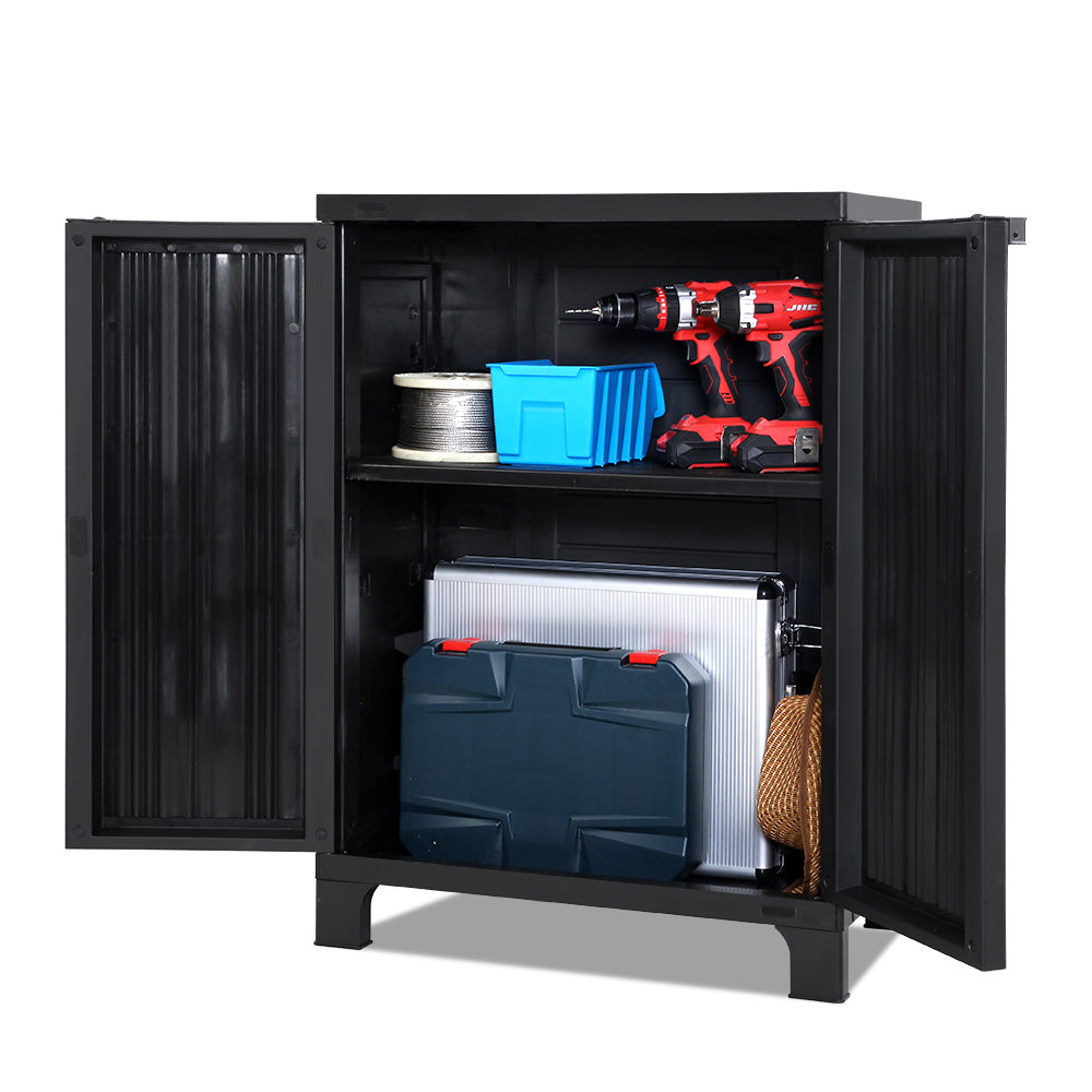 Outdoor Storage Secure Cabinet - Black