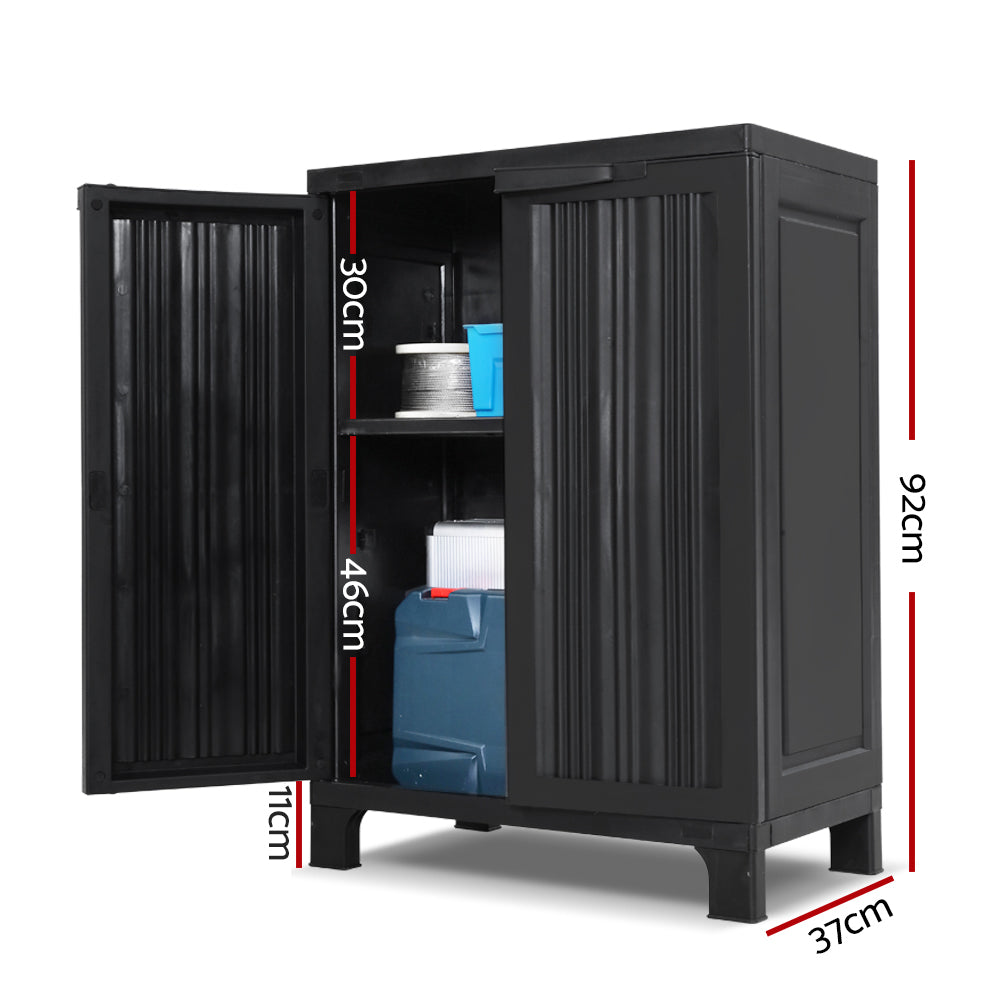 Outdoor Storage Secure Cabinet - Black