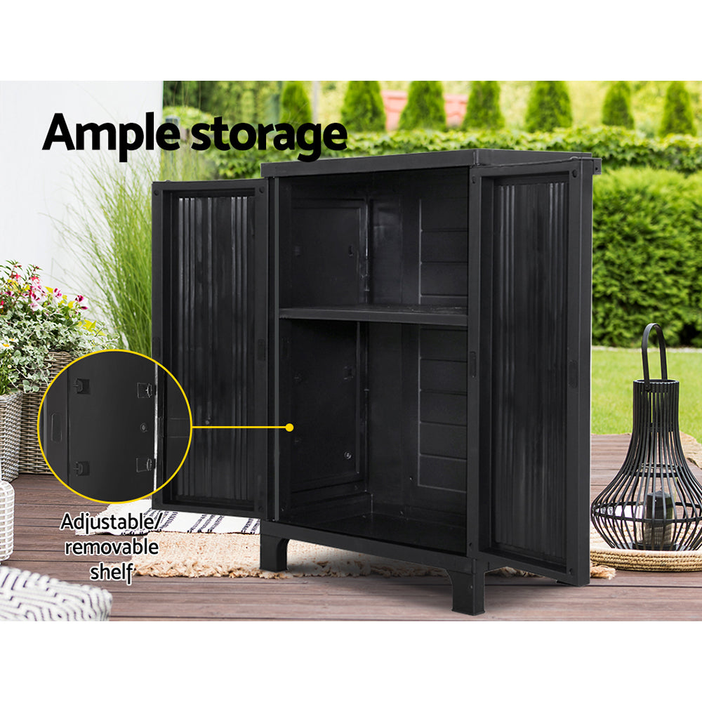 Outdoor Storage Secure Cabinet - Black