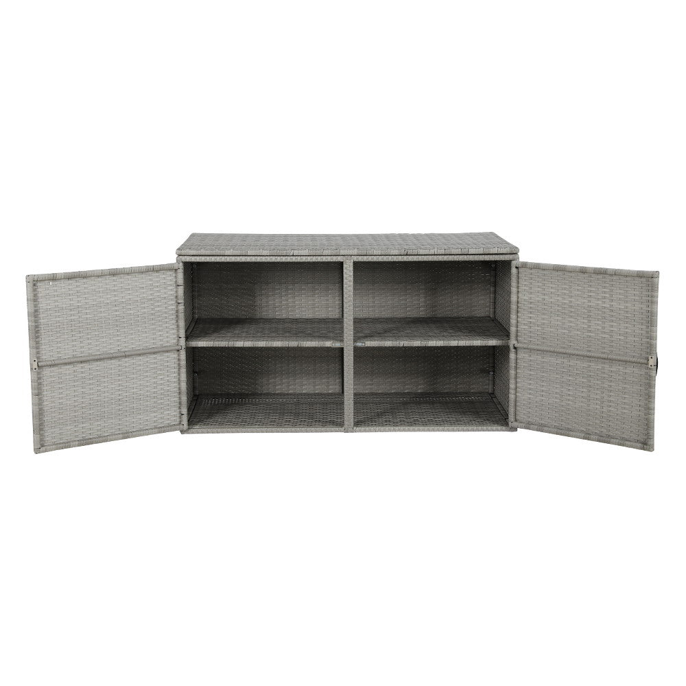 Outdoor Secure Storage Cabinet 92cm - Grey