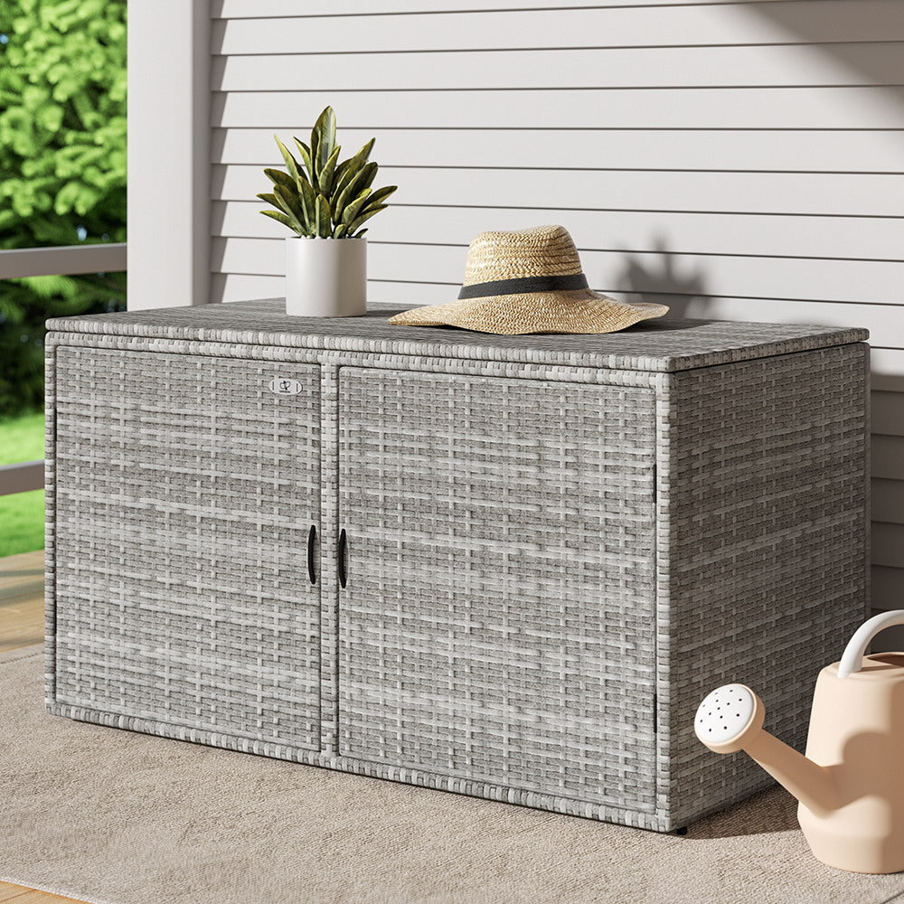 outdoor storage ideas  storage nook Outdoor Secure Storage Cabinet 92cm - Grey