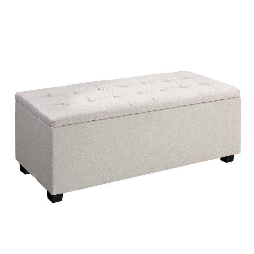 Storage Nook Storage Ottoman Blanket box Large  - Beige