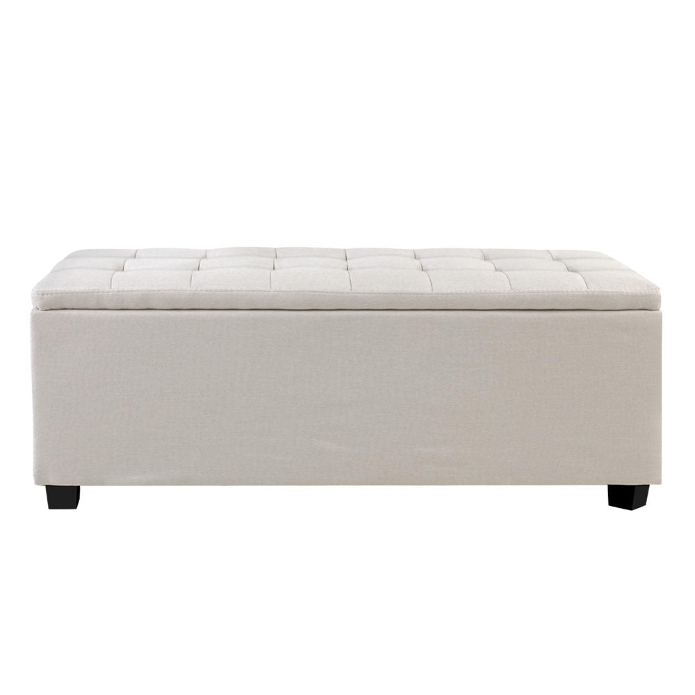 Storage Nook Storage Ottoman Blanket box Large - Beige