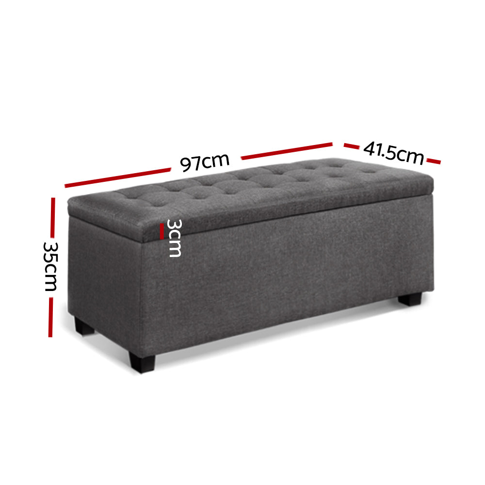 Storage Nook, Storage Ottoman Large - Grey