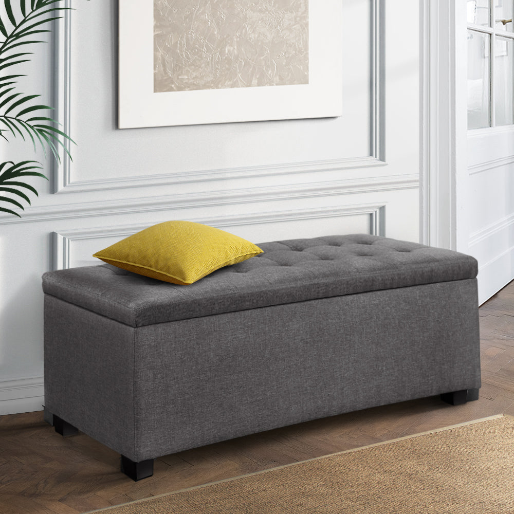 Storage Nook, Storage Ottoman Large - Grey