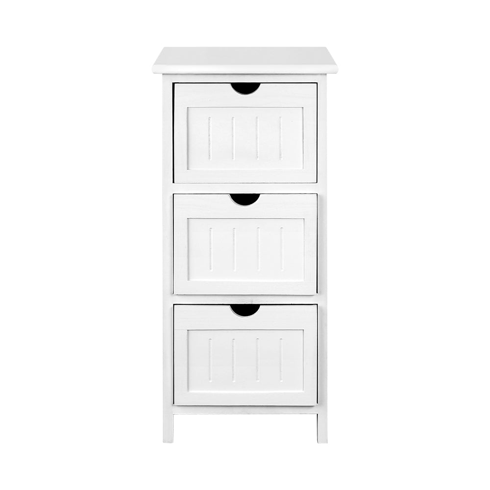 Bedside Table Hall Table - White Bedroom storage