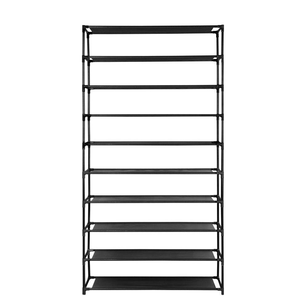 Storage Nook Shoe Rack 10-Tier (50 Pair) Shoes Organiser DIY - Black