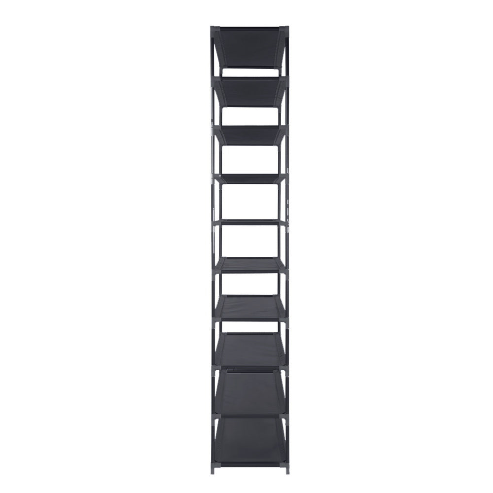 Storage Nook Shoe Rack 10-Tier (50 Pair) Shoes Organiser DIY - Black