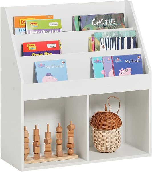 Kids Shelving Unit 3 Shelves 2 Compartments bedroom storage 