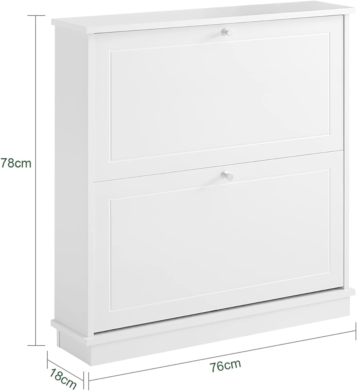 Shoe Cabinet Shoe Storage Unit 2 Drawer 